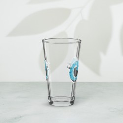 Verre à pinte - Masque bleu