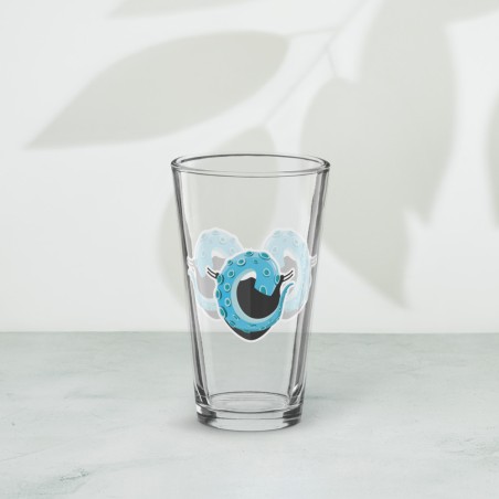 Verre à pinte - Masque bleu