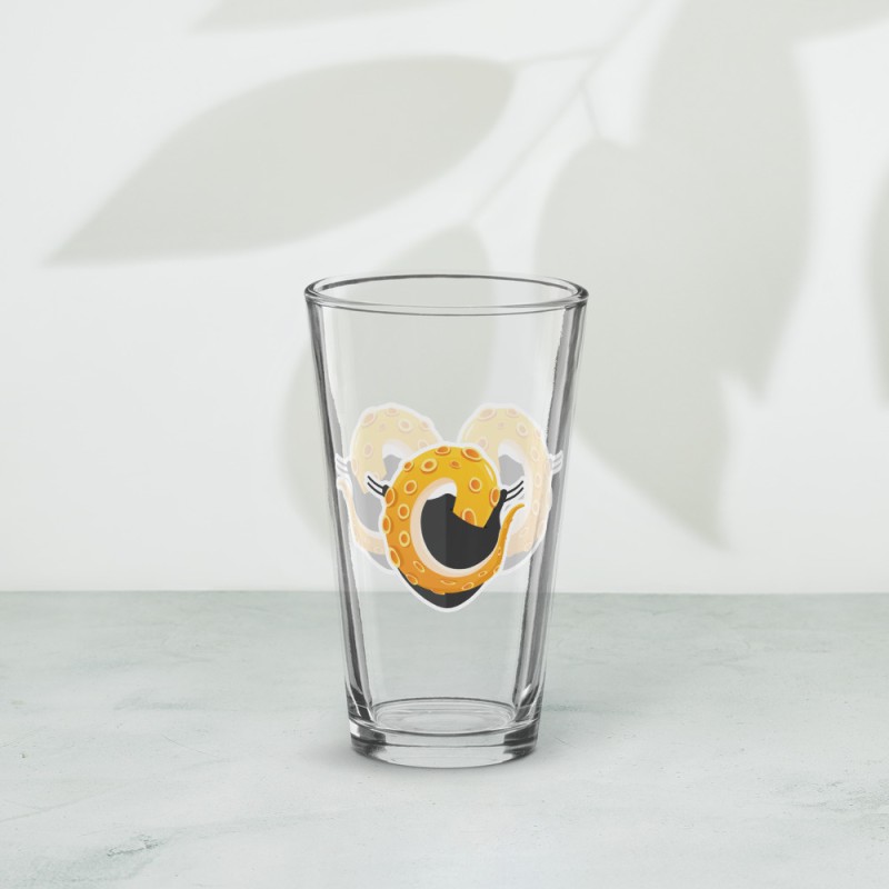 Verre à pinte - Masque jaune