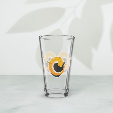Verre à pinte - Masque jaune