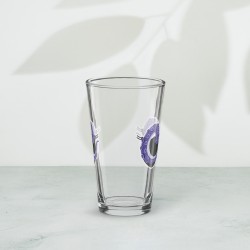 Verre à pinte - Masque violet