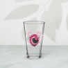 Verre à pinte - Masque rose