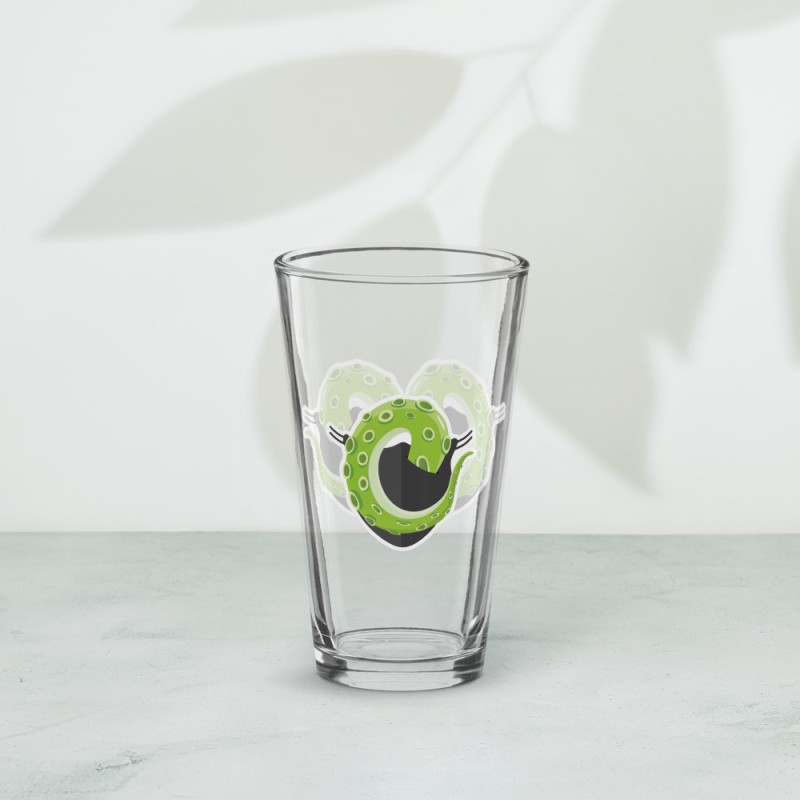Verre à pinte - Masque vert