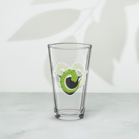 Verre à pinte - Masque vert