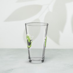 Verre à pinte - Masque vert