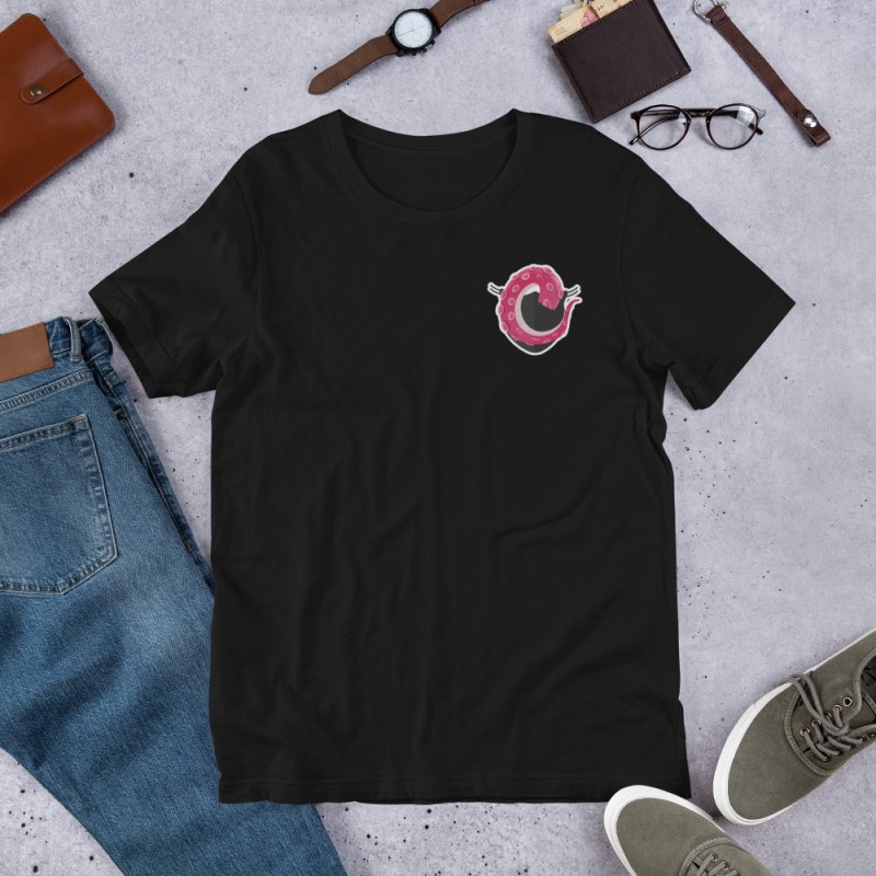 T-shirt unisexe - brodé - Masque rose