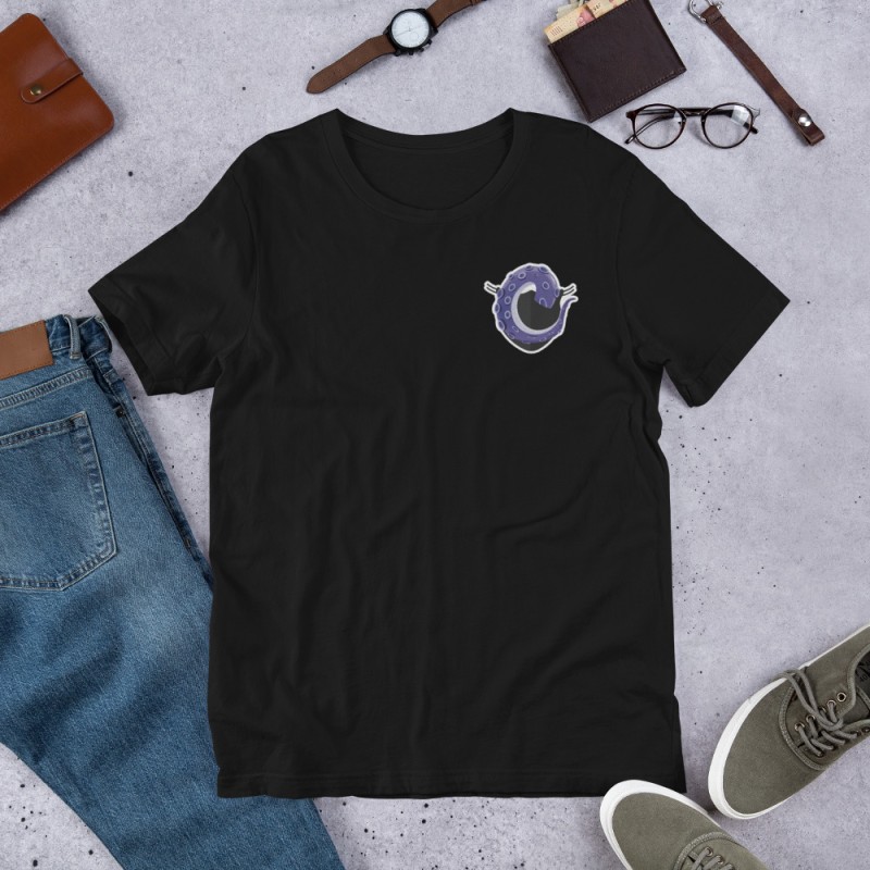T-shirt unisexe - brodé - Masque violet